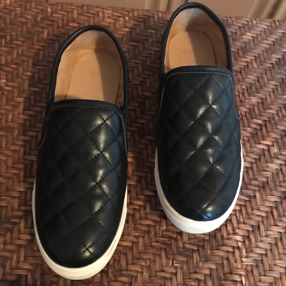 Brash Shoes - Brash Black Quilted Slip Ons
